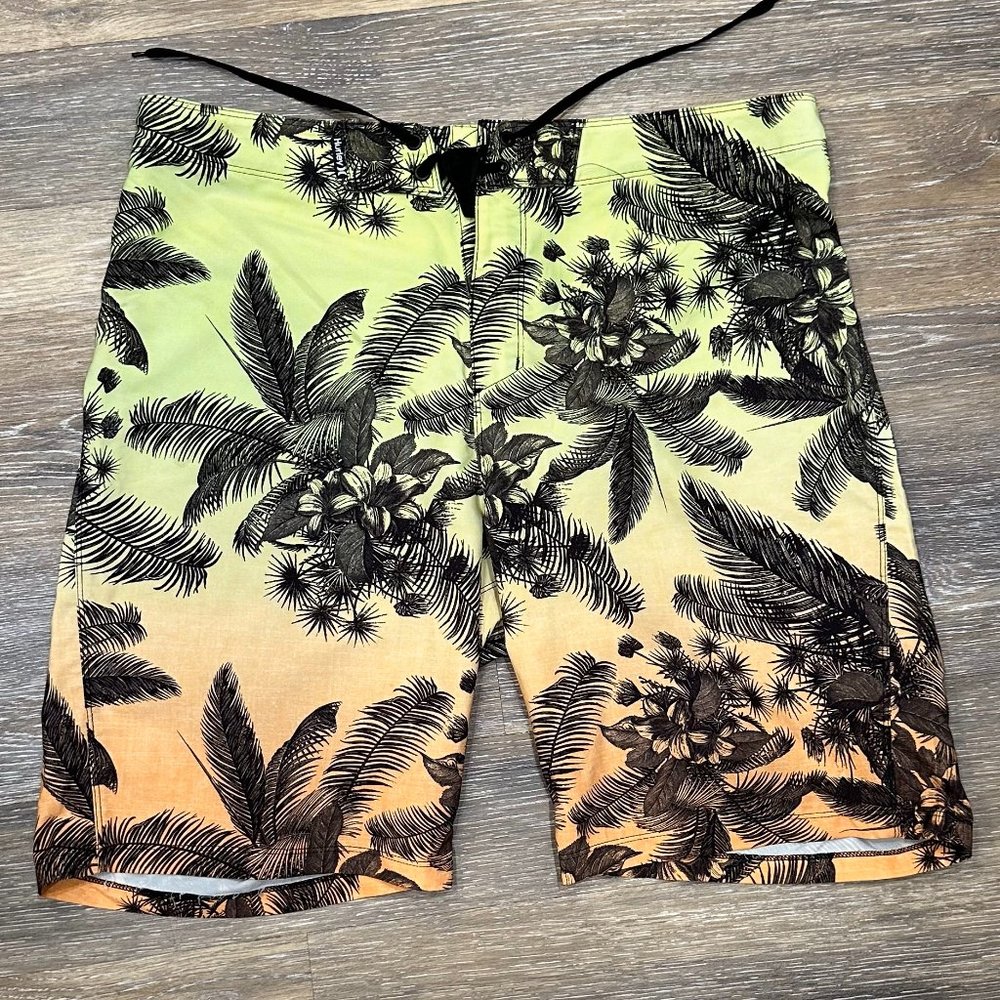 Hurley Swim trunks or board shorts.